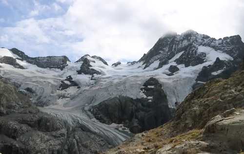 Glacier au Gioberney dans les Écrins.